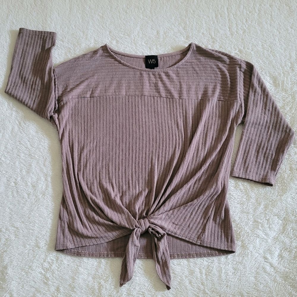W5🖐️ by Anthropologie Ribbed Tie🎀 Bottom T - Picture 1 of 14
